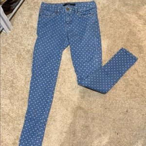 Polka Dot Skinny Jeans